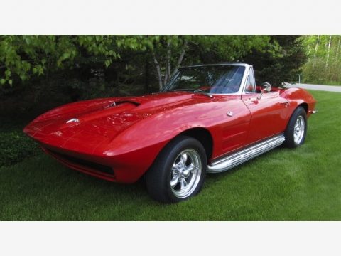 Riverside Red Chevrolet Corvette Sting Ray Convertible.  Click to enlarge.