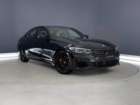 Black Sapphire Metallic BMW 3 Series M340i Sedan.  Click to enlarge.