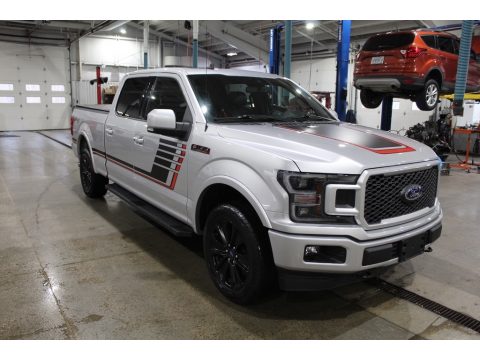 Ingot Silver Ford F150 XLT Sport SuperCrew 4x4.  Click to enlarge.