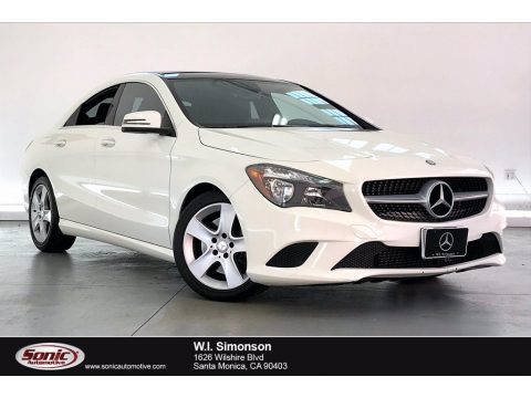 Cirrus White Mercedes-Benz CLA 250.  Click to enlarge.