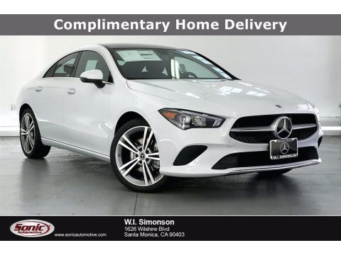 Digital White Mercedes-Benz CLA 250 Coupe.  Click to enlarge.