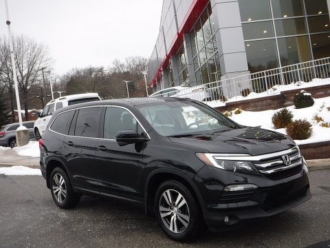 Black Forest Pearl Honda Pilot EX AWD.  Click to enlarge.