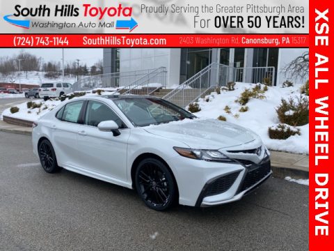 Wind Chill Pearl Toyota Camry XSE AWD.  Click to enlarge.