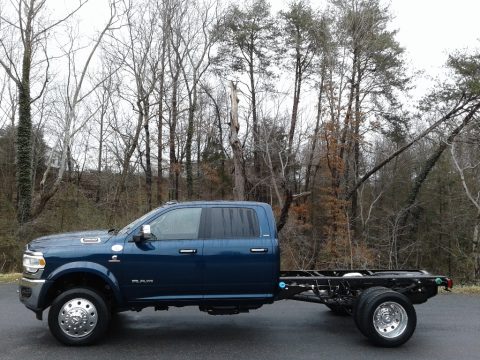 Patriot Blue Pearl Ram 4500 Laramie Crew Cab 4x4 Chassis.  Click to enlarge.