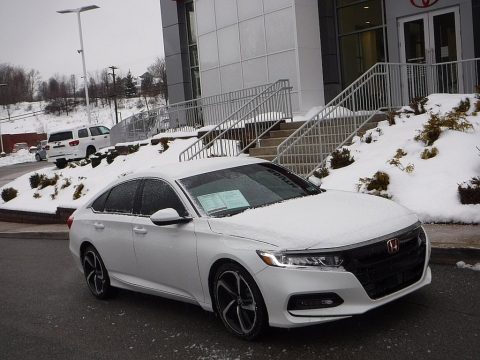 Platinum White Pearl Honda Accord Sport Sedan.  Click to enlarge.