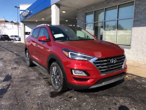 Red Crimson Hyundai Tucson Ulitimate AWD.  Click to enlarge.