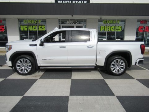 White Frost Tricoat GMC Sierra 1500 Denali Crew Cab 4WD.  Click to enlarge.