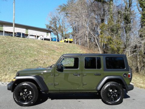 Sarge Green Jeep Wrangler Unlimited Sport Altitude 4x4.  Click to enlarge.