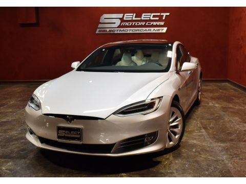 Silver Metallic Tesla Model S 75D.  Click to enlarge.
