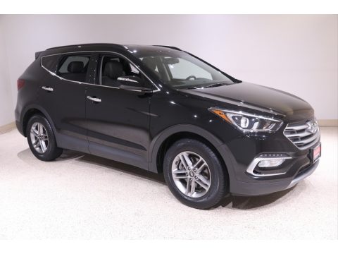 Black Hyundai Santa Fe Sport . Click to enlarge. Black Hyundai Santa Fe Sport . Click to enlarge.