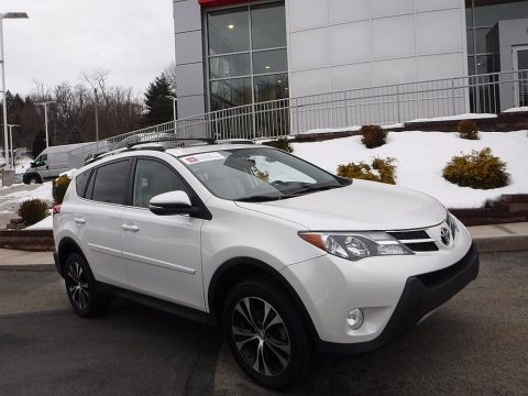 Blizzard Pearl Toyota RAV4 Limited AWD.  Click to enlarge.