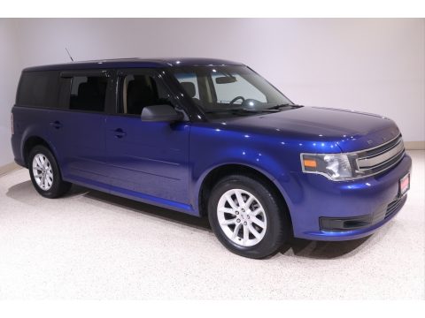 Deep Impact Blue Ford Flex SE.  Click to enlarge.