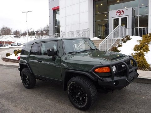 Army Green Toyota FJ Cruiser 4WD.  Click to enlarge.