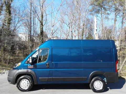 Patriot Blue Pearl Ram ProMaster 1500 High Roof Cargo Van.  Click to enlarge.