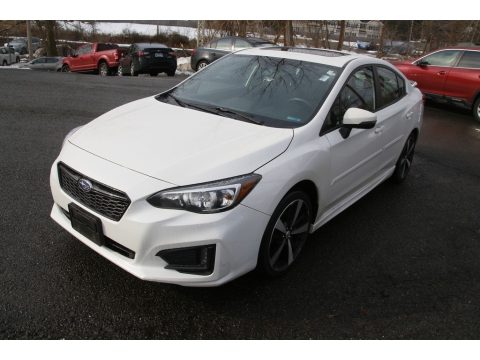 Crystal White Pearl Subaru Impreza 2.0i Sport 4-Door.  Click to enlarge.