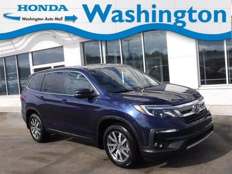 Obsidian Blue Pearl Honda Pilot EX-L AWD.  Click to enlarge.