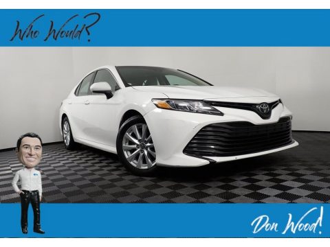 Super White Toyota Camry LE.  Click to enlarge.