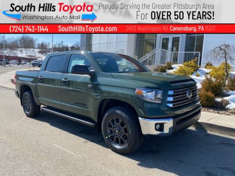 Army Green Toyota Tundra SR5 CrewMax 4x4.  Click to enlarge.