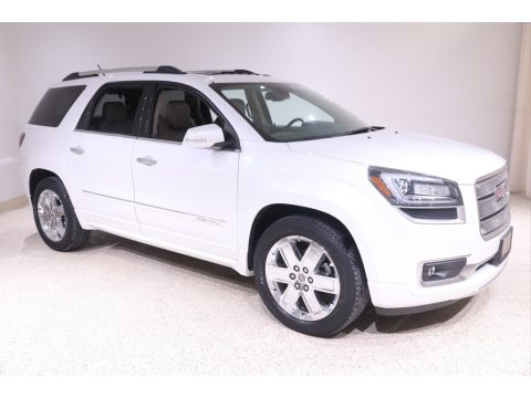 White Frost Tricoat GMC Acadia Denali AWD.  Click to enlarge.