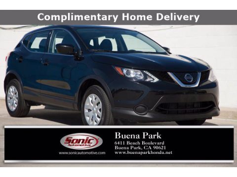 Magnetic Black Pearl Nissan Rogue Sport S AWD.  Click to enlarge.