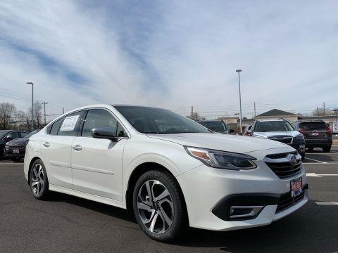 Crystal White Pearl Subaru Legacy Touring XT.  Click to enlarge.