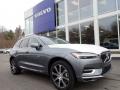 Front 3/4 View of 2021 Volvo XC60 T8 eAWD Inscription Plug-in Hybrid #1