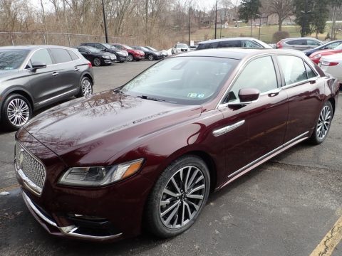 Burgundy Velvet Lincoln Continental Select AWD.  Click to enlarge.