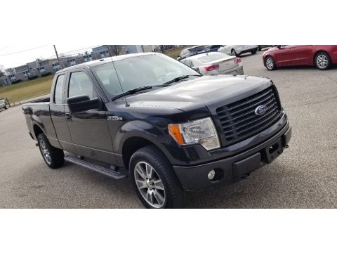 Tuxedo Black Ford F150 STX SuperCab 4x4.  Click to enlarge.