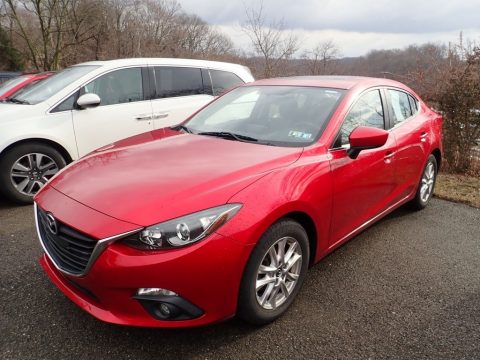 Soul Red Metallic Mazda MAZDA3 i Grand Touring 4 Door.  Click to enlarge.