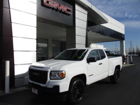 Summit White GMC Canyon Elevation Extended Cab.  Click to enlarge.