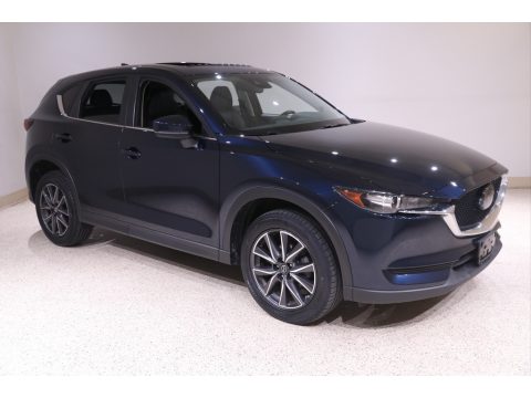Deep Crystal Blue Mica Mazda CX-5 Touring AWD.  Click to enlarge.