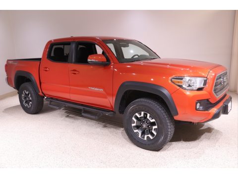 Inferno Orange Toyota Tacoma TRD Sport Double Cab 4x4.  Click to enlarge.