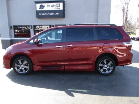 Salsa Red Pearl Toyota Sienna SE.  Click to enlarge.
