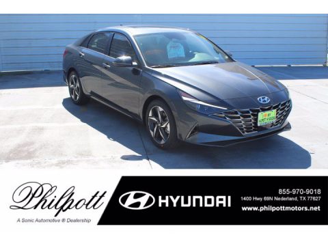 Portofino Gray Hyundai Elantra Limited.  Click to enlarge.
