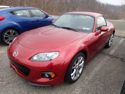 Zeal Red Mica Mazda MX-5 Miata Grand Touring Hard Top Roadster.  Click to enlarge.