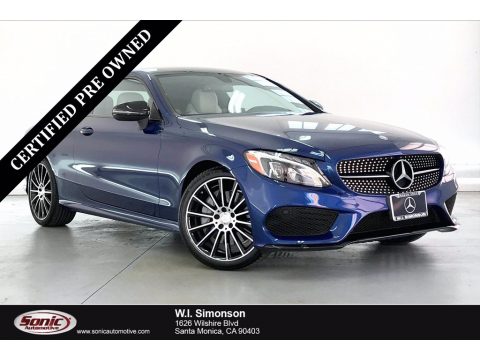 Brilliant Blue Metallic Mercedes-Benz C 300 Coupe.  Click to enlarge.