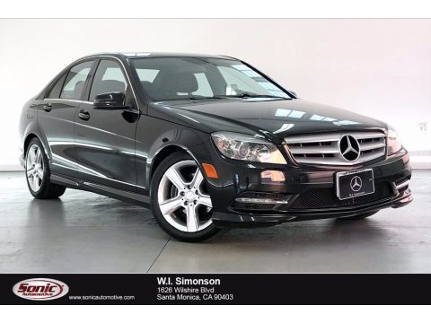 Black Mercedes-Benz C 300 Sport.  Click to enlarge.