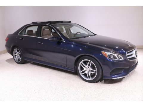 Lunar Blue Metallic Mercedes-Benz E 350 4Matic Sedan.  Click to enlarge.