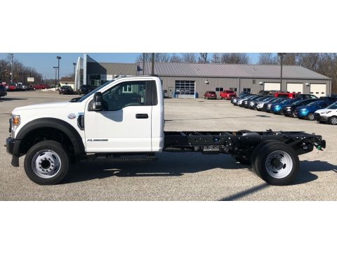 Oxford White Ford F550 Super Duty XL Regular Cab Chassis.  Click to enlarge.