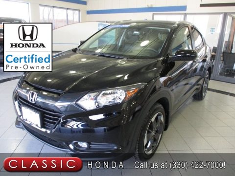 Crystal Black Pearl Honda HR-V EX-L AWD.  Click to enlarge.