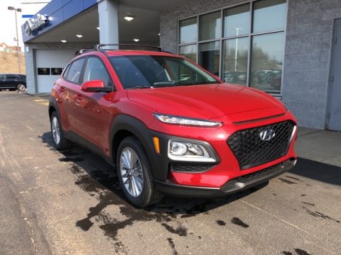 Pulse Red Hyundai Kona SEL AWD.  Click to enlarge.