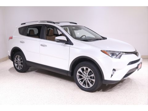 Blizzard White Pearl Toyota RAV4 Limited AWD.  Click to enlarge.