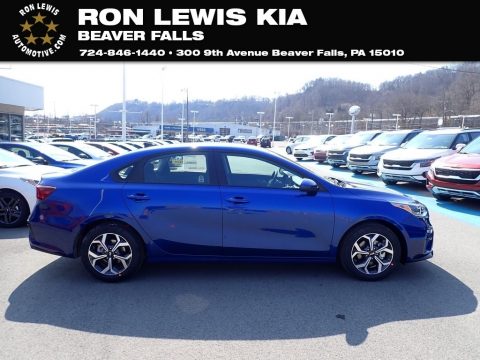 Deep Sea Blue Kia Forte LXS.  Click to enlarge.