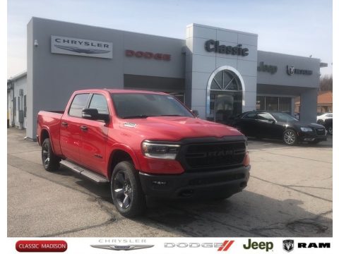 Flame Red Ram 1500 Big Horn Crew Cab 4x4.  Click to enlarge.