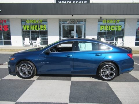 Pacific Blue Metallic Chevrolet Malibu RS.  Click to enlarge.