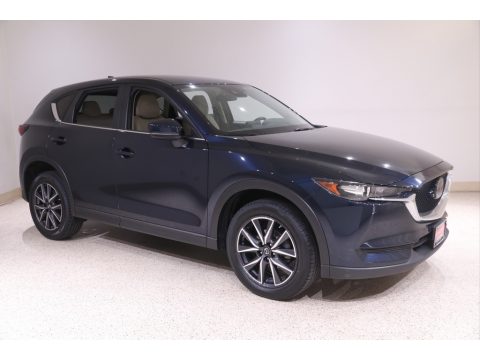 Deep Crystal Blue Mica Mazda CX-5 Touring AWD.  Click to enlarge.