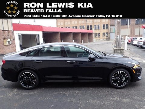 Ebony Black Kia K5 GT-Line.  Click to enlarge.