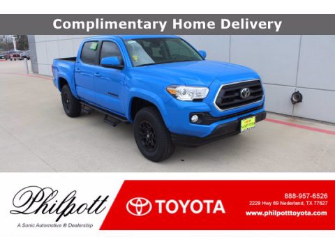Voodoo Blue Toyota Tacoma SR5 Double Cab.  Click to enlarge.