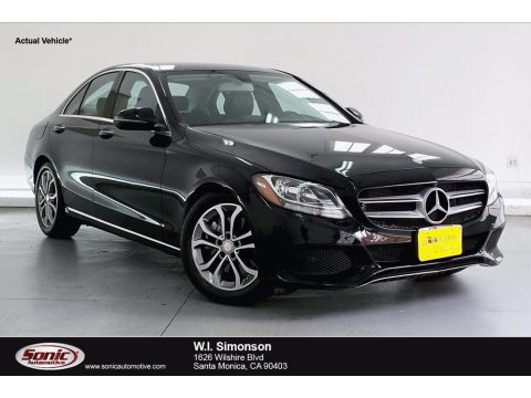 Black Mercedes-Benz C 300 Sedan.  Click to enlarge.