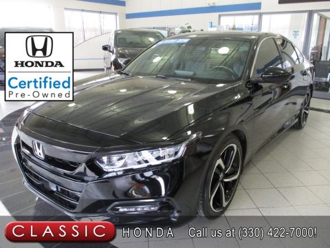 Crystal Black Pearl Honda Accord Sport Sedan.  Click to enlarge.